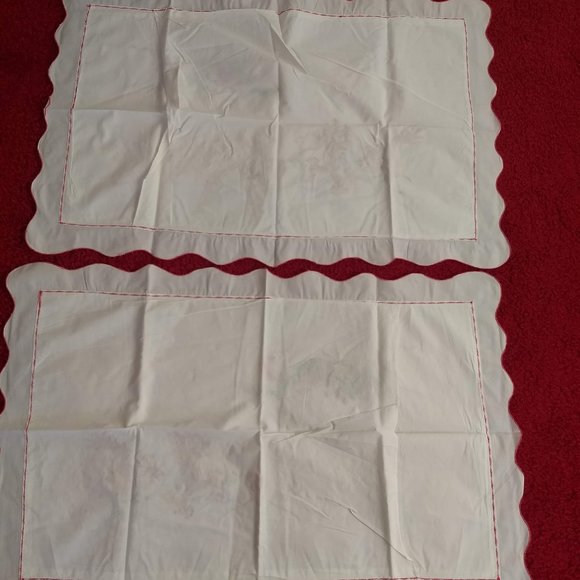 vintage 60s NWOT pillow cases embroidered dragon phoenix - Picture 4 of 9